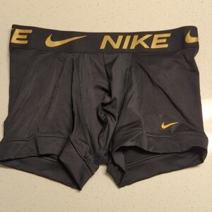 Nike Black and Gold Trunks